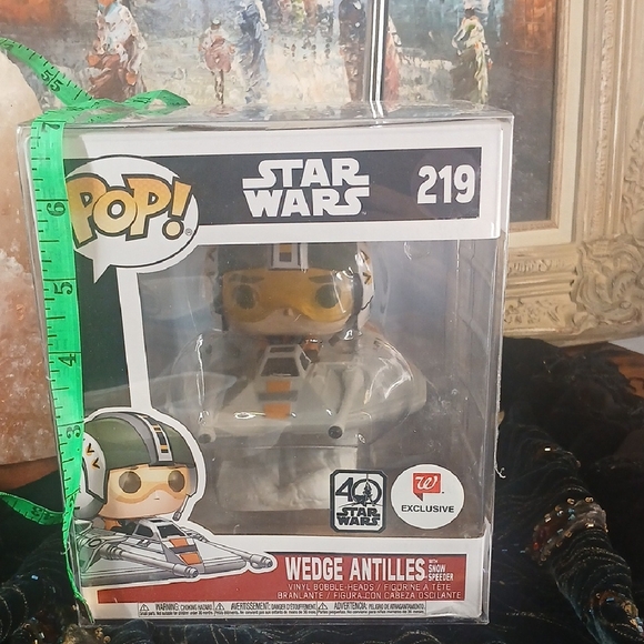 Funko Other - HUGE Funko Star Wars Wedge Antilles Pop Figure Yellow and Gray Double Plastic**